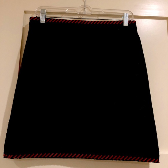 LF Black Fitted Skirt with Red and Gold Details! - Picture 2 of 2